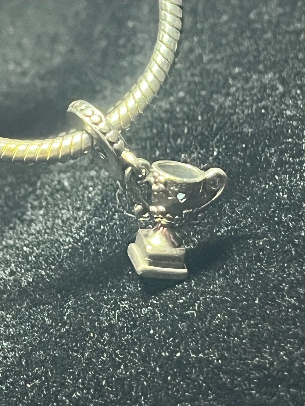 Pandora #1 Well Done Trophy Dangle Charm Sterling Silver